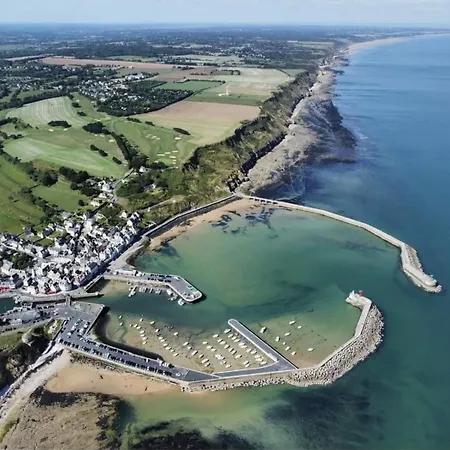 La Fregate 1er Etage 2 Chambres, Cuisine Bien Equipee, 2 Belles Terrasses 2 Places De Parking Privatives A15 Mn A Pied De La Et Du Centre En Bessin Tous Commerces Proche Golf Et Omaha Lejlighed Port-en-Bessin-Huppain